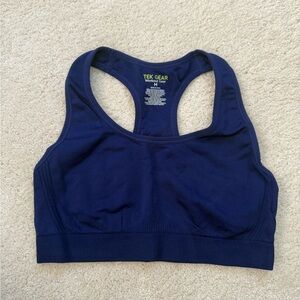 Tek Gear Women's Deep Blue Sports Bra (no pads)